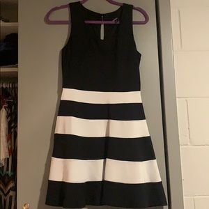 Express Black and White Dress
